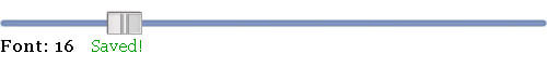 Font Slider